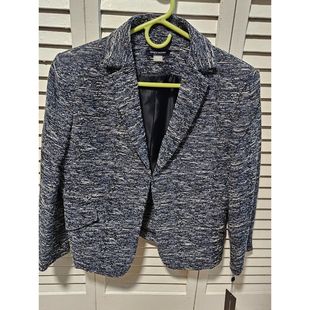 NWT Tommy Hilfiger Navy Blue Women’s Blazer Jacket Size 10